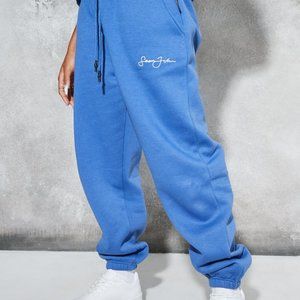 Sean John x Missguided blue oversized joggers